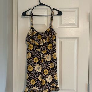 Flower print romper